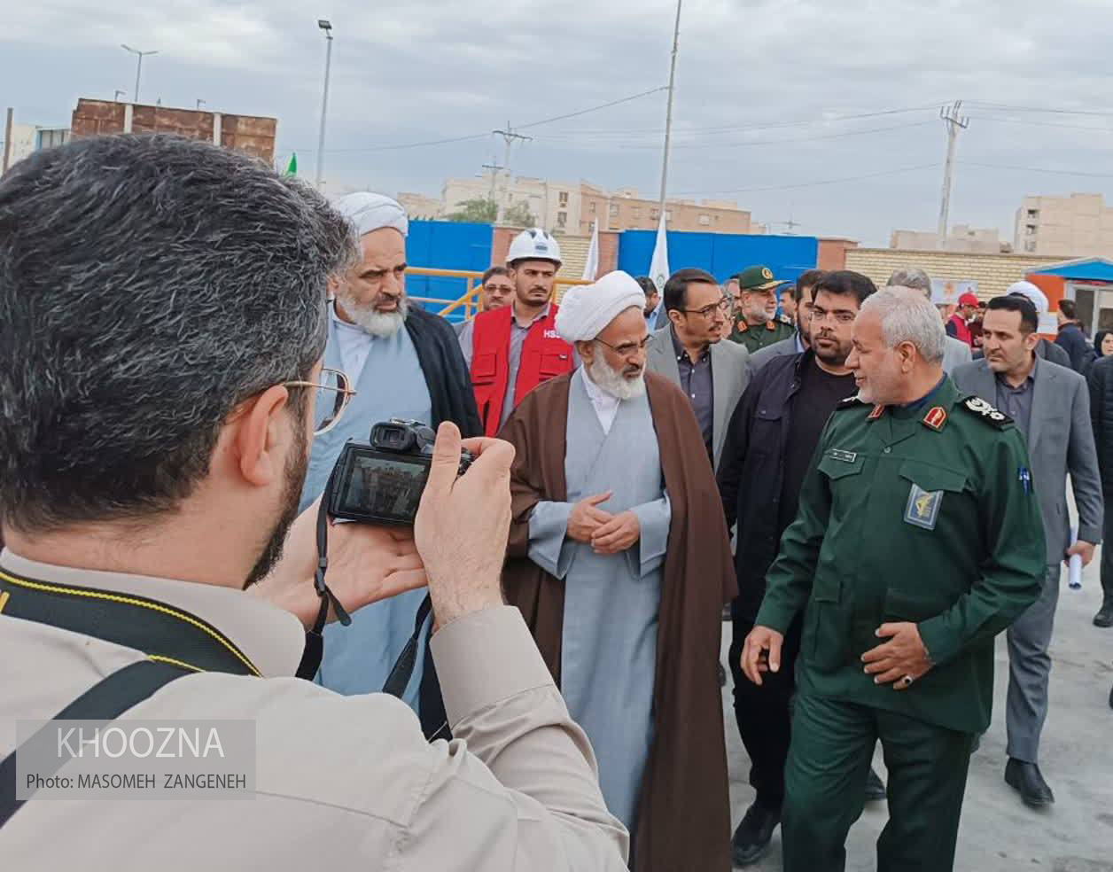 بازدید نماینده ولی فقیه در سپاه از پروژهای عمرانی قرارگاه خاتم الانبیا 